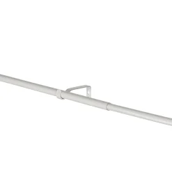 Ensemble barre à rideau industriel extensible blanc Anafi GoodHome L. 120/210 x Ø16/19 cm