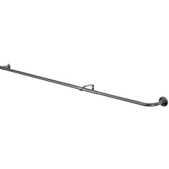 Ensemble barre à rideau industriel extensible chromé Athens GoodHome L. 120/210 x Ø16/19 cm