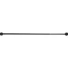 Ensemble barre à rideau industriel extensible noir Araxos GoodHome L. 50/80 cm