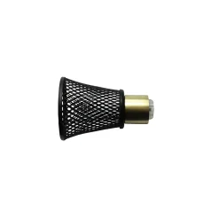 Ensemble barre à rideaux extensible embout cône GoodHome noir mat L.120/210 cm Ø16/19cm