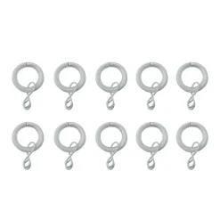 Ensemble d'anneaux GoodHome 10 mm blanc mat Nisis