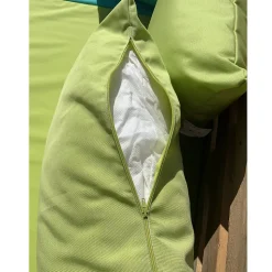 Ensemble de coussins palette en tissus téflon supérieur (80x120x10 cm - Vert clair)