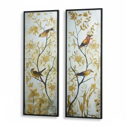 Ensemble de miroirs oiseaux 44x4x120cm
