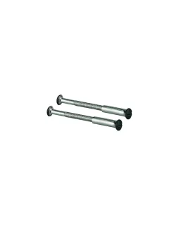 Ensemble de poignées pour porte intérieure Maia sans trou, carré 7mm, entr'axes 195mm, noir - THIRARD