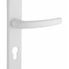 Ensemble de poignées pour porte d'entrée Sultane trou de cylindre, carré 7mm, entr'axes 195mm, blanc - THIRARD