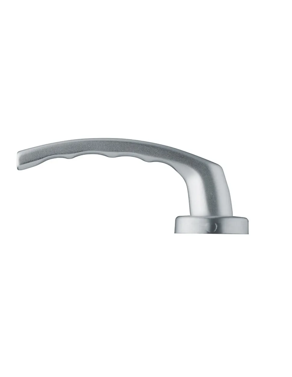 Ensemble de poignées pour porte palière Sultane trou de cylindre, carré 7mm, entr'axes 195mm, argent - THIRARD