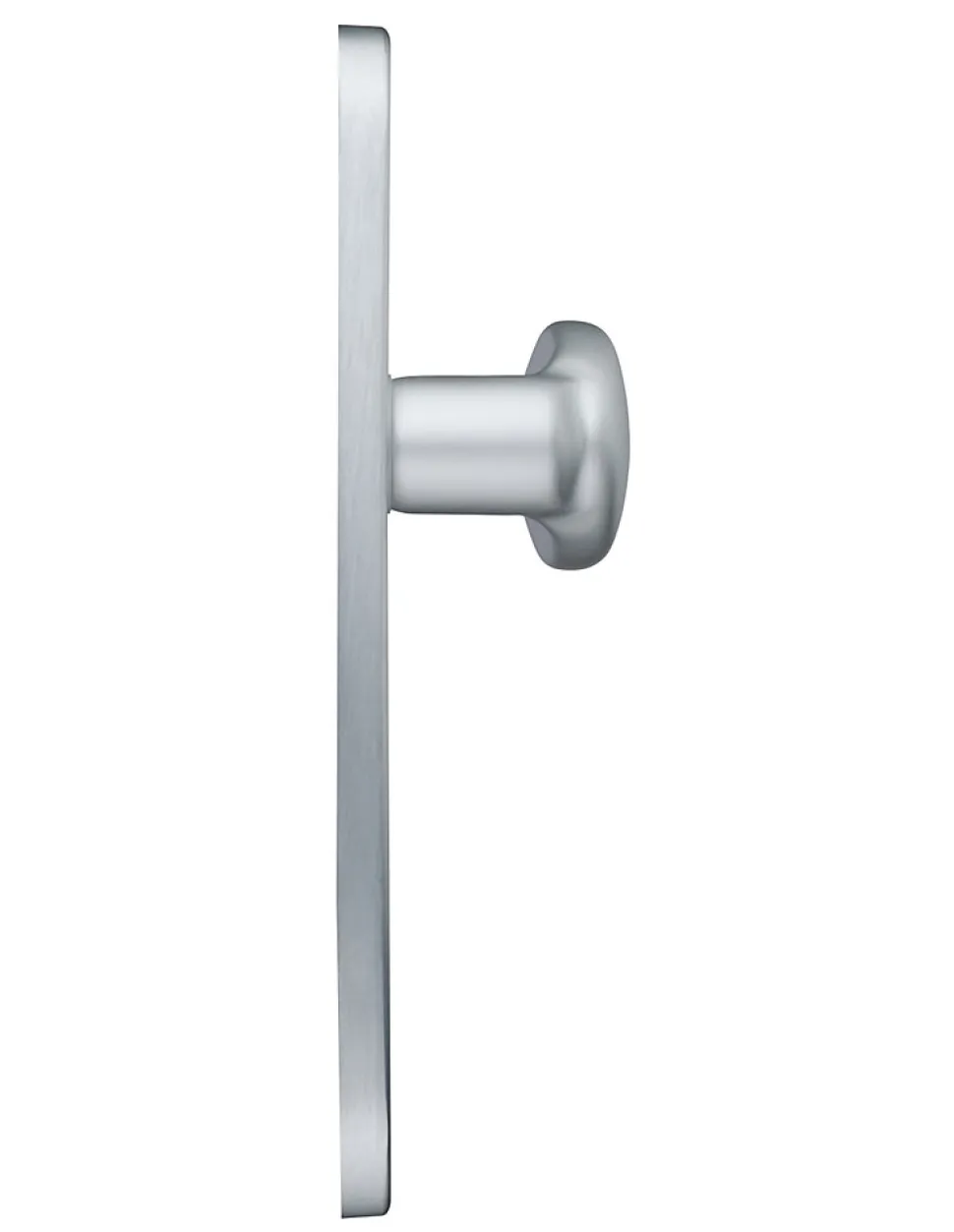 Ensemble de poignées pour porte palière Sultane trou de cylindre, carré 7mm, entr'axes 195mm, argent - THIRARD