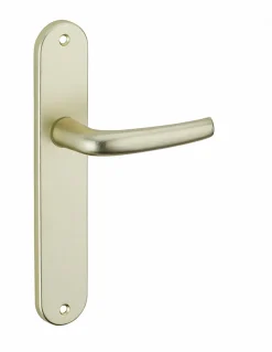 Ensemble de poignées pour porte intérieure Maia sans trou, carré 7mm, entr'axes 195mm, couleur F2 - THIRARD