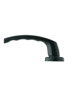 Ensemble de poignées pour salle de bain/toilette Sultane à condamnation, carré 7mm, entr'axes 195mm, noir - THIRARD
