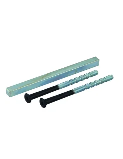 Ensemble de poignées pour salle de bain/toilette Sultane à condamnation, carré 7mm, entr'axes 195mm, noir - THIRARD