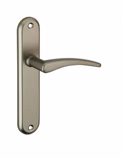 Ensemble de poignées pour porte intérieure Vesta sans trou, carré 7mm, entr'axes 165mm, noir - THIRARD