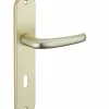 Ensemble de poignées pour porte intérieure Maia trou de clé, carré 7mm, entr'axes 195mm, couleur F2 - THIRARD