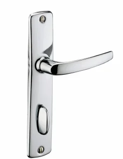Ensemble de poignées pour porte intérieure Abbeville à condamnation clé, carré 7mm, entr'axes 165mm, chromé - THIRARD