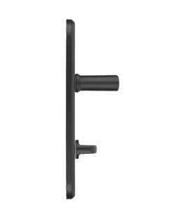 Ensemble de poignées pour salle de bain/toilette Vesta à condamnation, carré 7mm, entr'axes 165mm, noir - THIRARD