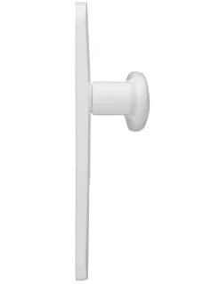 Ensemble de poignées pour porte d'entrée palière Sultane trou de cylindre, entr'axes 195mm, blanc - THIRARD