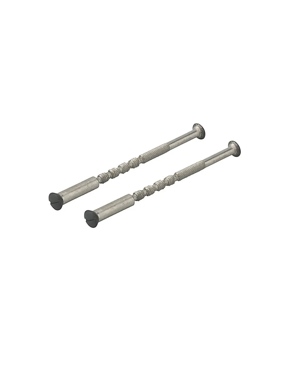 Ensemble de poignées pour porte intérieure Vesta sans trou, carré 7mm, entr'axes 195mm, noir - THIRARD