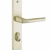 Ensemble de poignées pour porte intérieure Picardie à condamnation, carré 8mm, entr'axes 195mm, couleur champagne - THIRARD