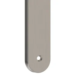 Ensemble poignée sur plaque rond gris chromé L.133 x l.40mm GoodHome