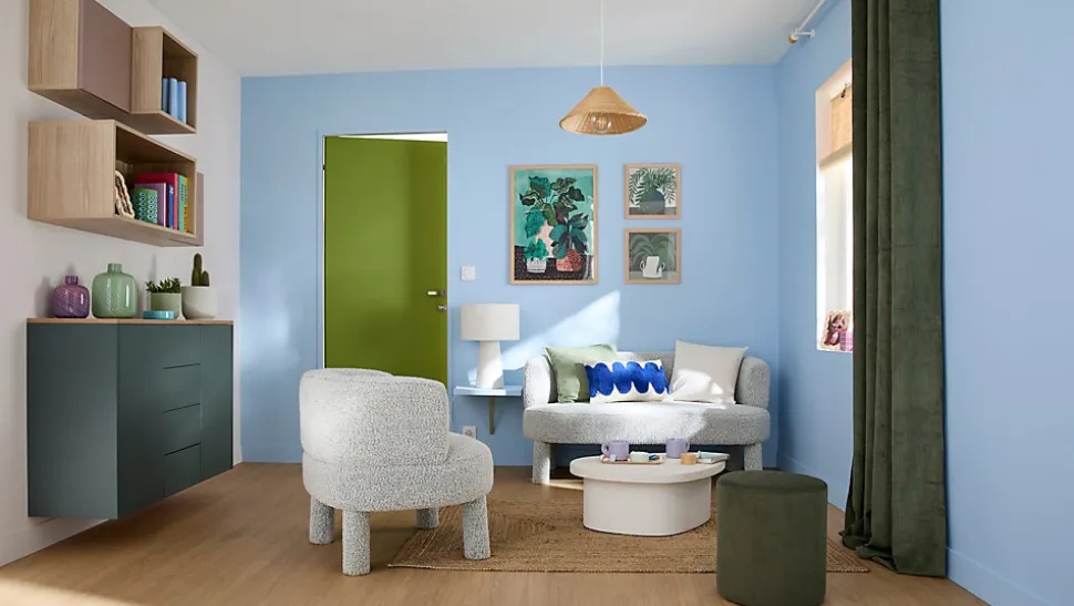Ensemble poignée sur rosace rond à visser GoodHome Minzh effet nickel satin gris Ø50mm