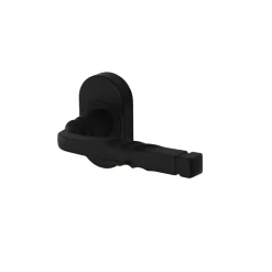 Ensemble poignée sur rosace à visser Bovel noir Ø63mm