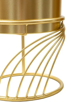 Ensemble Supports Vase Spirale 2 pièces Diamètre 23 x 35 20 x 30 cm