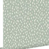 ESTAhome papier peint à motif de petits points vert menthe et blanc - 53 cm x 10.05 m - 139256