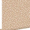 ESTAhome papier peint à motif de petits points terracotta claire - 53 cm x 10.05 m - 139555