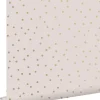 ESTAhome papier peint à motif de petits points vieux rose et or - 53 cm x 10.05 m - 139274