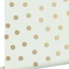 ESTAhome papier peint à motif de petits points blanc cassé et or - 53 cm x 10.05 m - 139243