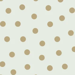 ESTAhome papier peint à motif de petits points blanc cassé et or - 53 cm x 10.05 m - 139243