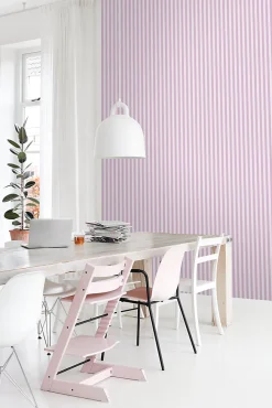 ESTAhome papier peint à rayures violet - 53 cm x 10.05 m - 130954