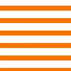 ESTAhome papier peint à rayures orange et blanc - 53 cm x 10.05 m - 115872