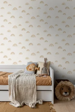 ESTAhome papier peint arcs en ciel beige - 53 cm x 10.05 m - 139685