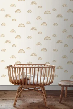 ESTAhome papier peint arcs en ciel beige - 53 cm x 10.05 m - 139685