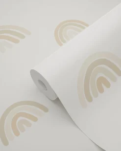 ESTAhome papier peint arcs en ciel beige - 53 cm x 10.05 m - 139685