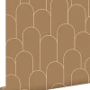 ESTAhome papier peint art déco terracotta - 50 x 900 cm - 139654