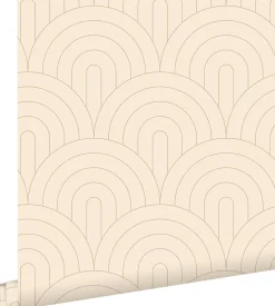 ESTAhome papier peint art déco beige - 50 x 900 cm - 139777