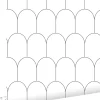 ESTAhome papier peint art déco blanc et noir - 53 cm x 10.05 m - 139140