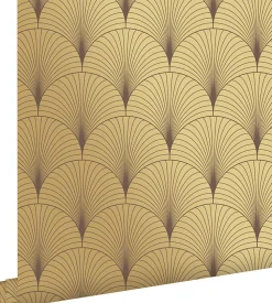 ESTAhome papier peint art déco or - 53 cm x 10.05 m - 139782