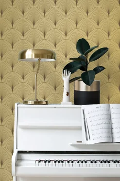 ESTAhome papier peint art déco or - 53 cm x 10.05 m - 139782