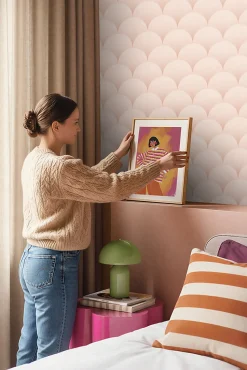 ESTAhome papier peint art déco rose clair - 50 x 900 cm - 139465