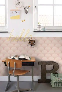 ESTAhome papier peint art déco rose clair - 50 x 900 cm - 139465