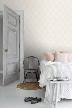 ESTAhome papier peint baroque gris chaud et couleur sable - 53 cm x 10.05 m - 127603