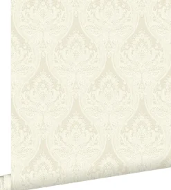 ESTAhome papier peint baroque beige crème - 53 cm x 10.05 m - 127605