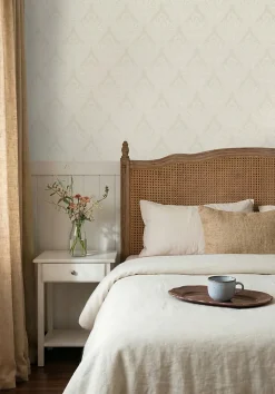 ESTAhome papier peint baroque beige crème - 53 cm x 10.05 m - 127605