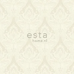 ESTAhome papier peint baroque beige crème - 53 cm x 10.05 m - 127605