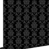 ESTAhome papier peint baroque noir - 53 cm x 10.05 m - 136825