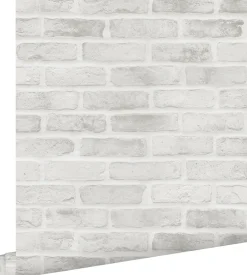 ESTAhome papier peint brique gris - 53 cm x 10.05 m - 139137