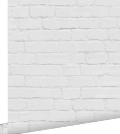 ESTAhome papier peint brique gris clair - 53 cm x 10.05 m - 139192