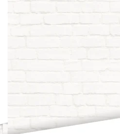 ESTAhome papier peint brique blanc cassé - 53 cm x 10.05 m - 138532
